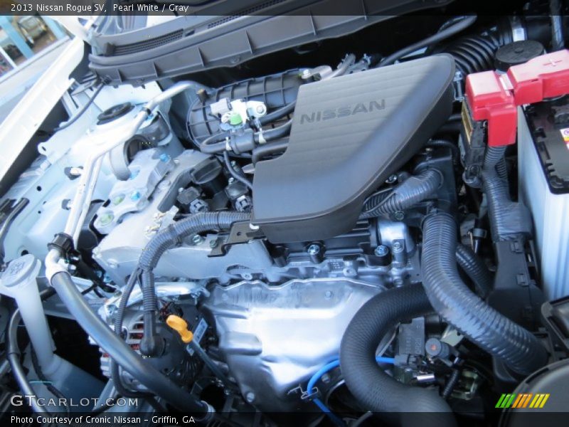 Pearl White / Gray 2013 Nissan Rogue SV