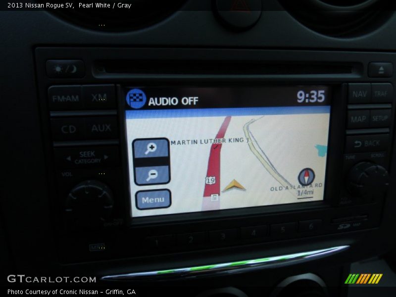 Pearl White / Gray 2013 Nissan Rogue SV