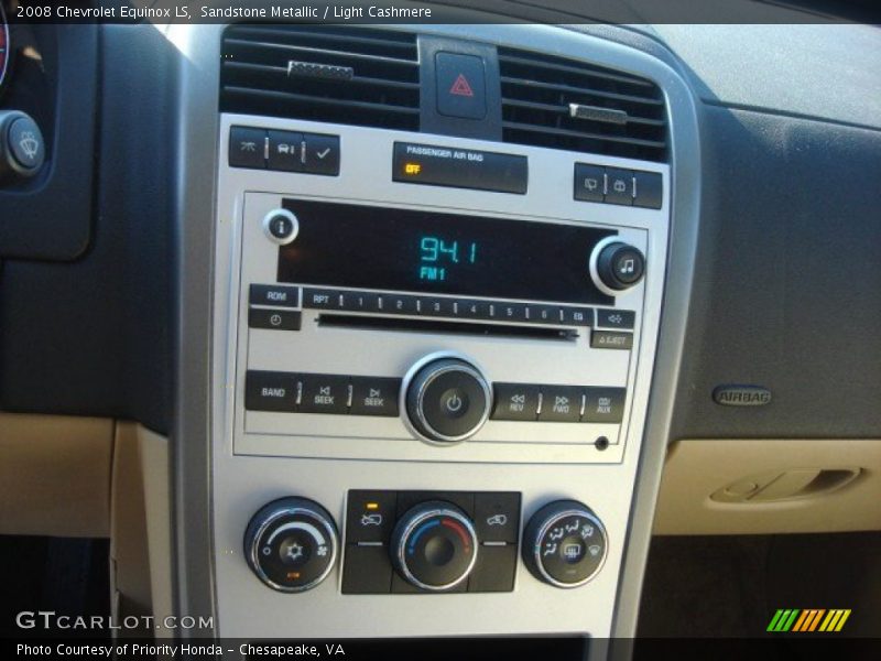 Sandstone Metallic / Light Cashmere 2008 Chevrolet Equinox LS