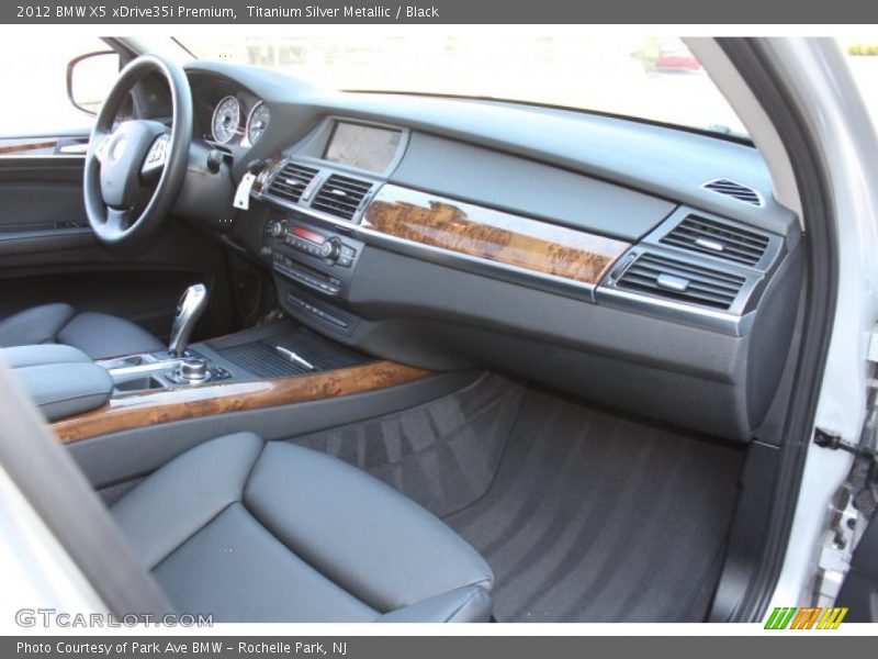 Titanium Silver Metallic / Black 2012 BMW X5 xDrive35i Premium