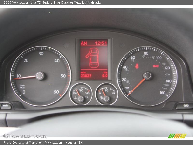 Blue Graphite Metallic / Anthracite 2009 Volkswagen Jetta TDI Sedan