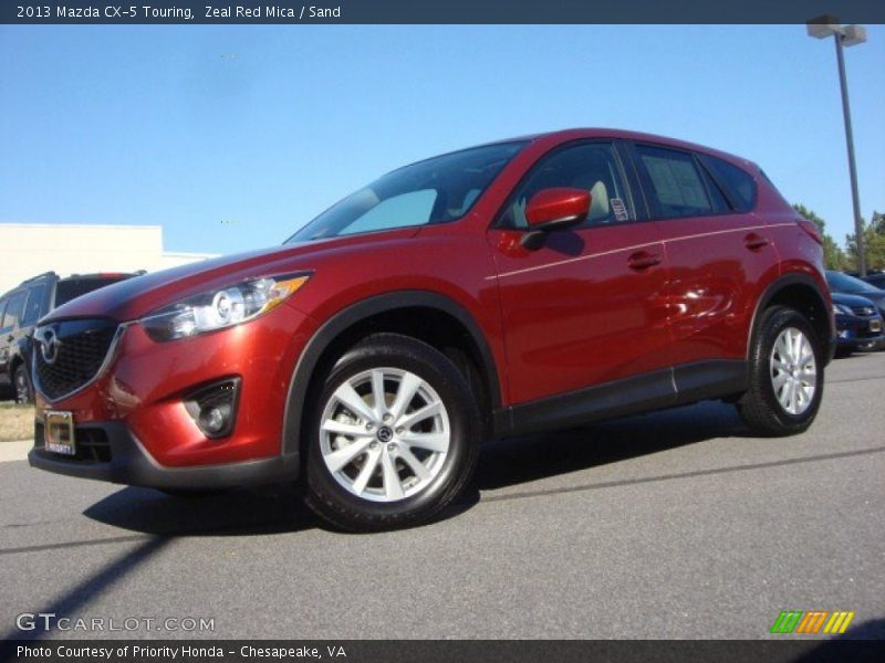 Zeal Red Mica / Sand 2013 Mazda CX-5 Touring
