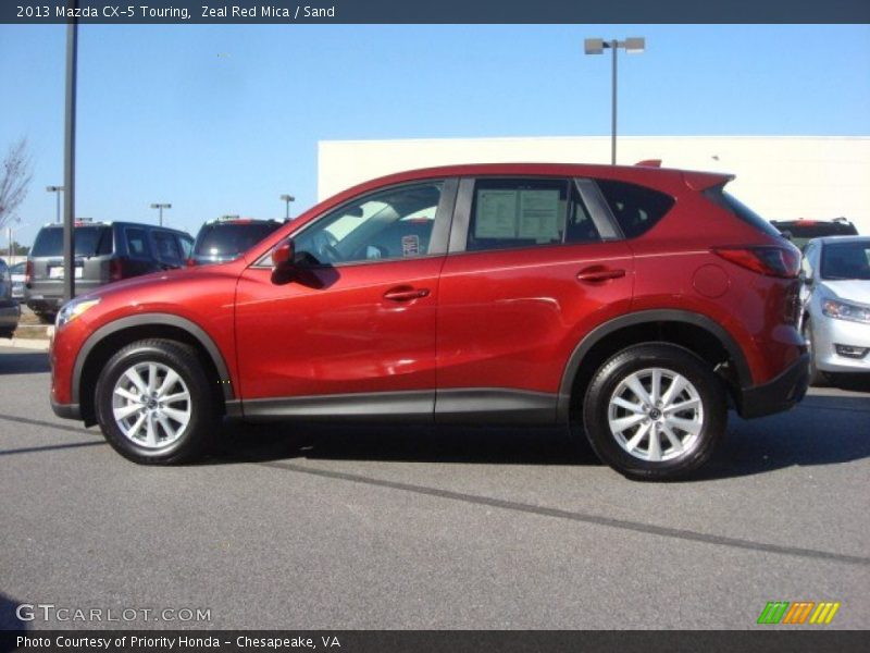 Zeal Red Mica / Sand 2013 Mazda CX-5 Touring