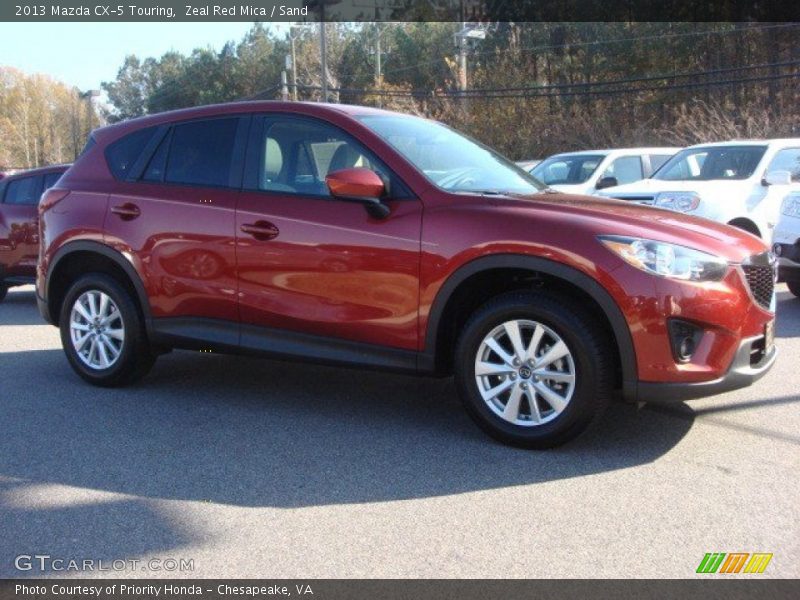 Zeal Red Mica / Sand 2013 Mazda CX-5 Touring