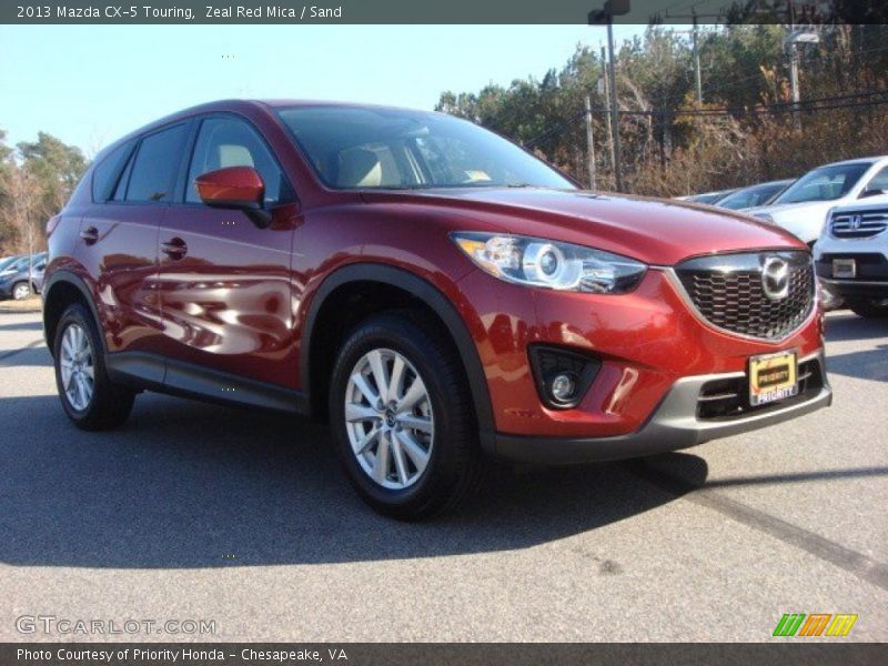 Zeal Red Mica / Sand 2013 Mazda CX-5 Touring