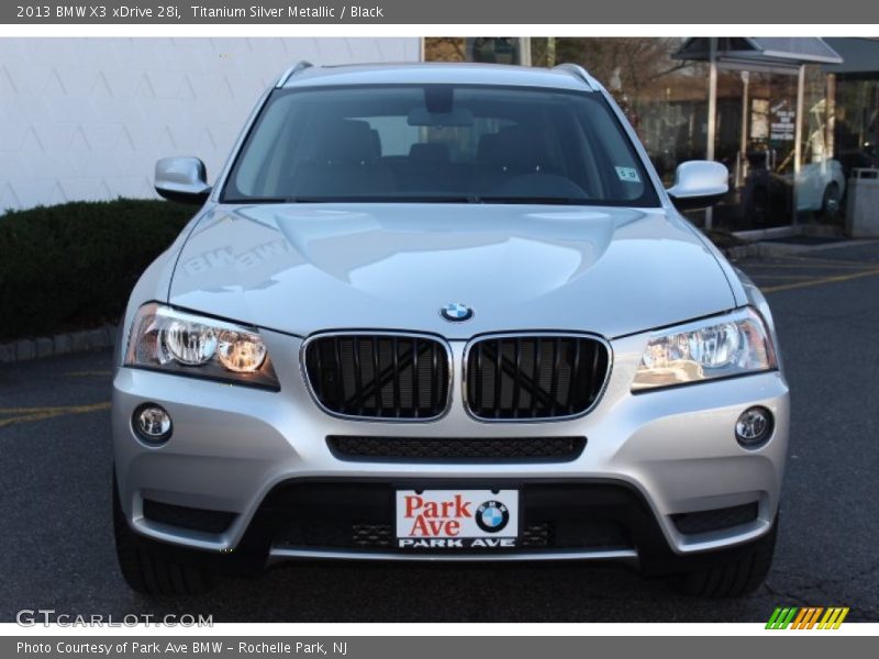 Titanium Silver Metallic / Black 2013 BMW X3 xDrive 28i