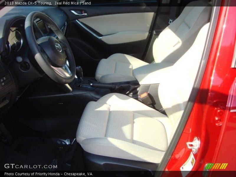 Zeal Red Mica / Sand 2013 Mazda CX-5 Touring