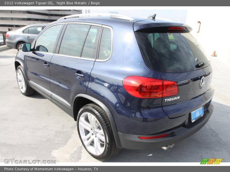 Night Blue Metallic / Beige 2013 Volkswagen Tiguan SEL