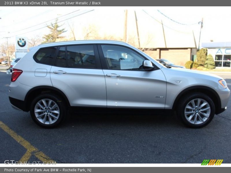 Titanium Silver Metallic / Black 2013 BMW X3 xDrive 28i
