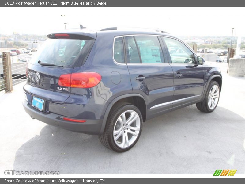 Night Blue Metallic / Beige 2013 Volkswagen Tiguan SEL