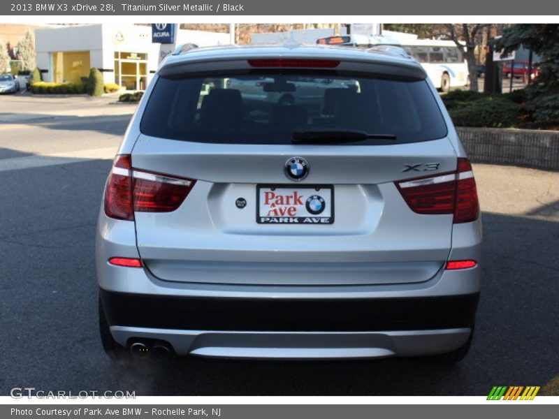 Titanium Silver Metallic / Black 2013 BMW X3 xDrive 28i