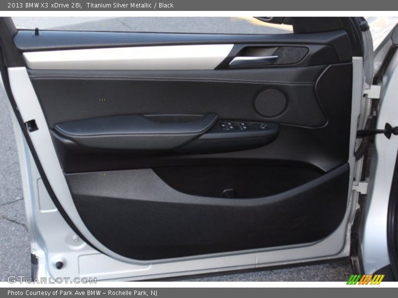 Titanium Silver Metallic / Black 2013 BMW X3 xDrive 28i