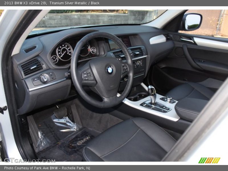 Titanium Silver Metallic / Black 2013 BMW X3 xDrive 28i
