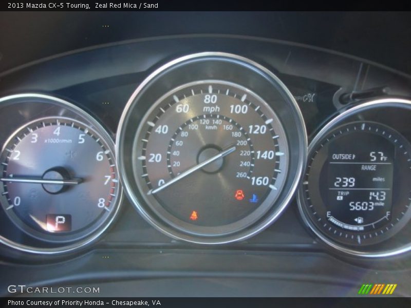 Zeal Red Mica / Sand 2013 Mazda CX-5 Touring
