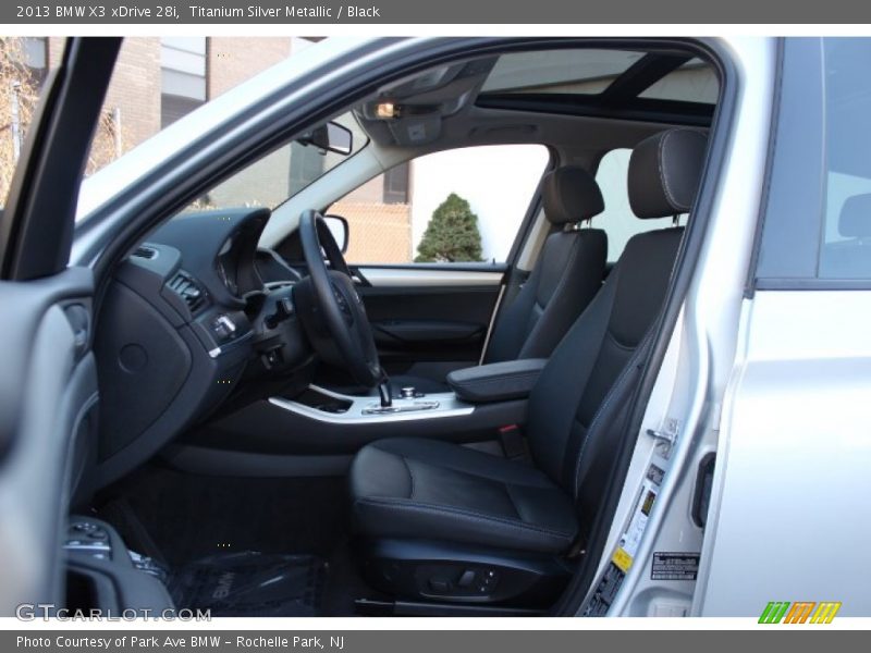 Titanium Silver Metallic / Black 2013 BMW X3 xDrive 28i