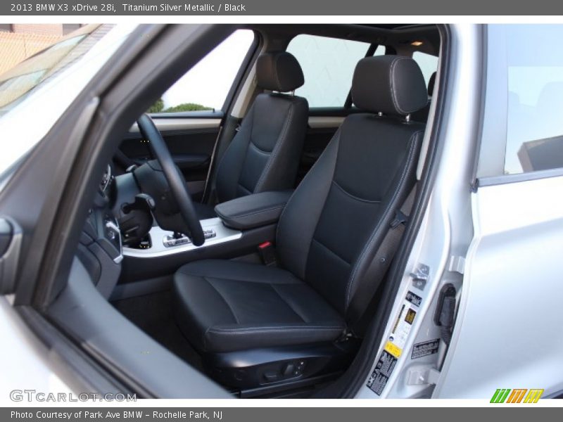Titanium Silver Metallic / Black 2013 BMW X3 xDrive 28i