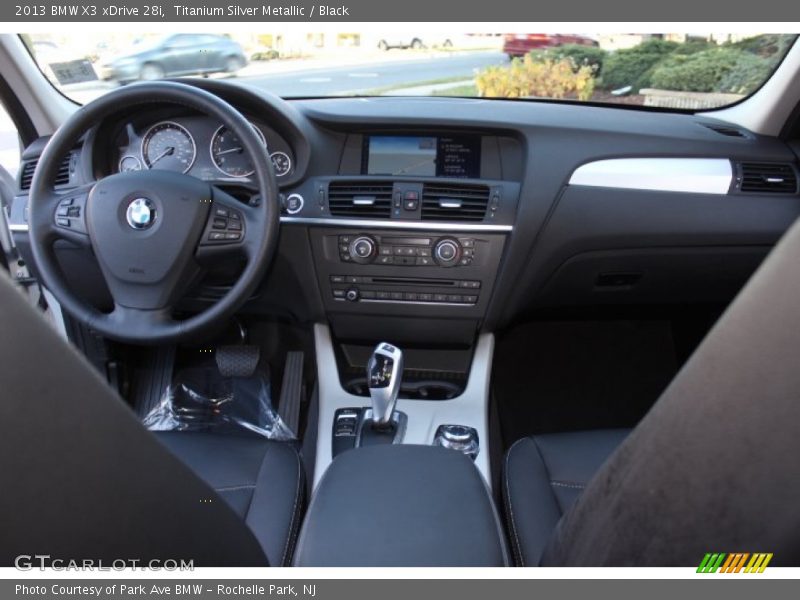 Titanium Silver Metallic / Black 2013 BMW X3 xDrive 28i