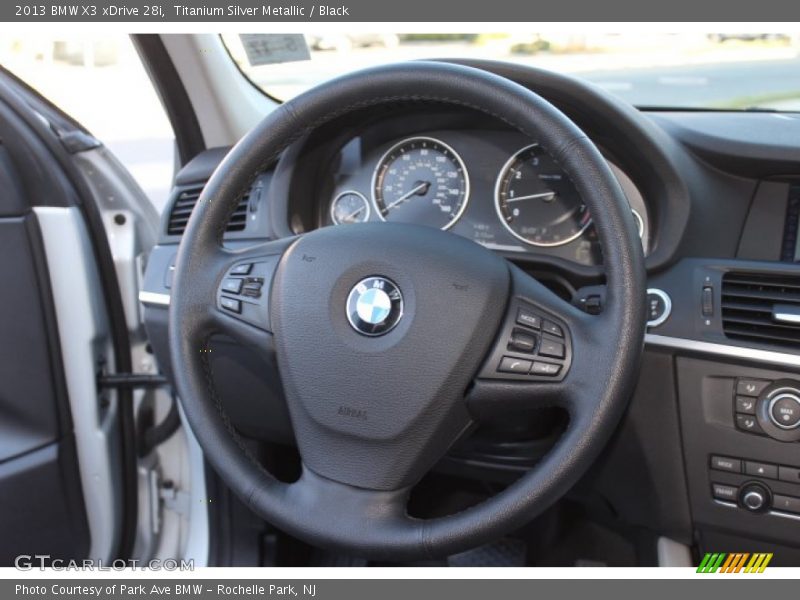 Titanium Silver Metallic / Black 2013 BMW X3 xDrive 28i