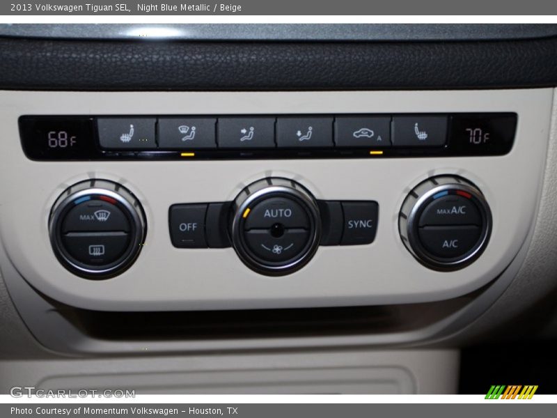Night Blue Metallic / Beige 2013 Volkswagen Tiguan SEL