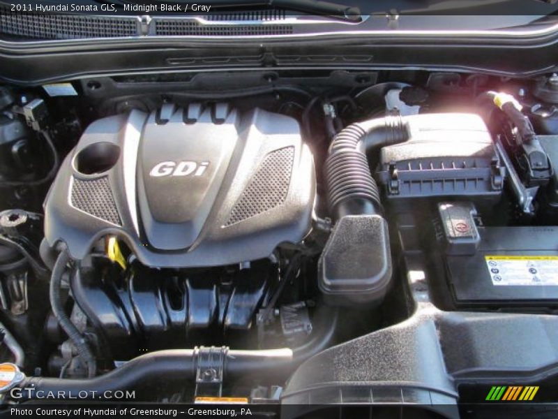 Midnight Black / Gray 2011 Hyundai Sonata GLS