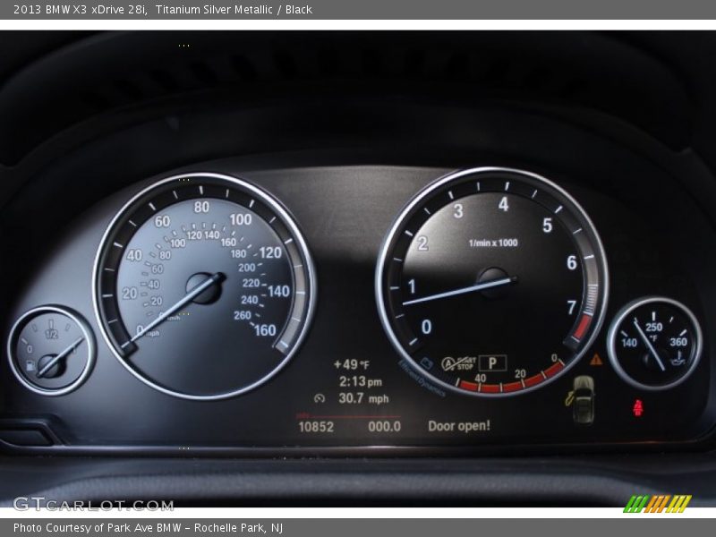 Titanium Silver Metallic / Black 2013 BMW X3 xDrive 28i