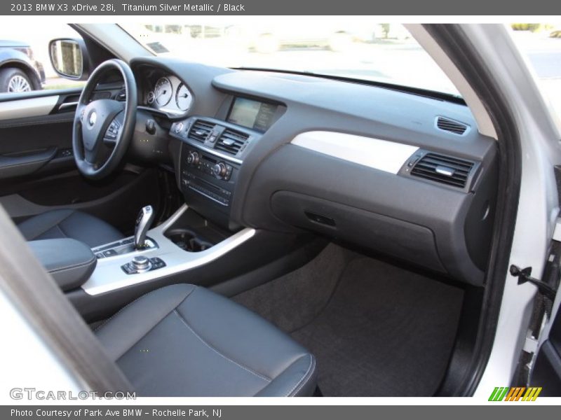 Titanium Silver Metallic / Black 2013 BMW X3 xDrive 28i