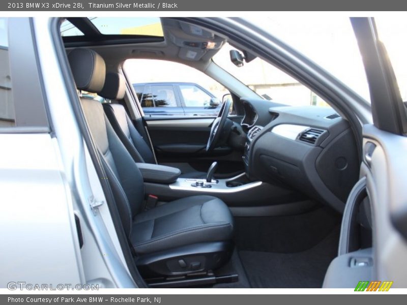 Titanium Silver Metallic / Black 2013 BMW X3 xDrive 28i
