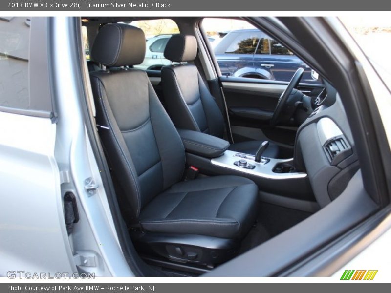 Titanium Silver Metallic / Black 2013 BMW X3 xDrive 28i