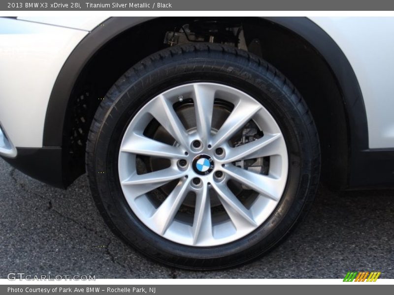 Titanium Silver Metallic / Black 2013 BMW X3 xDrive 28i