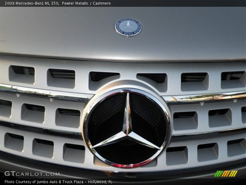 Pewter Metallic / Cashmere 2009 Mercedes-Benz ML 350