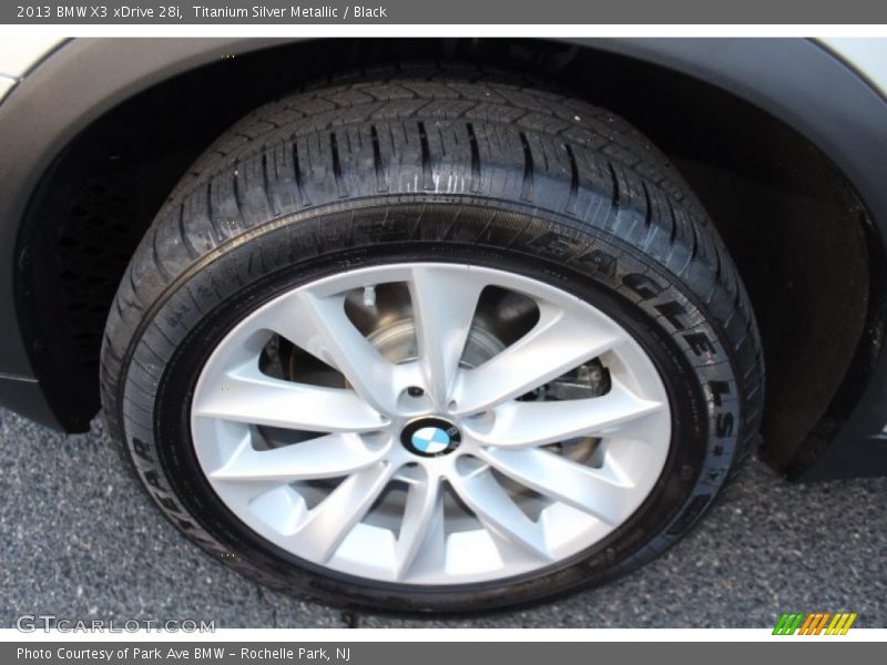 Titanium Silver Metallic / Black 2013 BMW X3 xDrive 28i