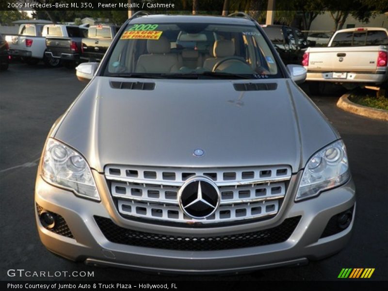 Pewter Metallic / Cashmere 2009 Mercedes-Benz ML 350