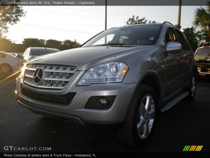 Pewter Metallic / Cashmere 2009 Mercedes-Benz ML 350