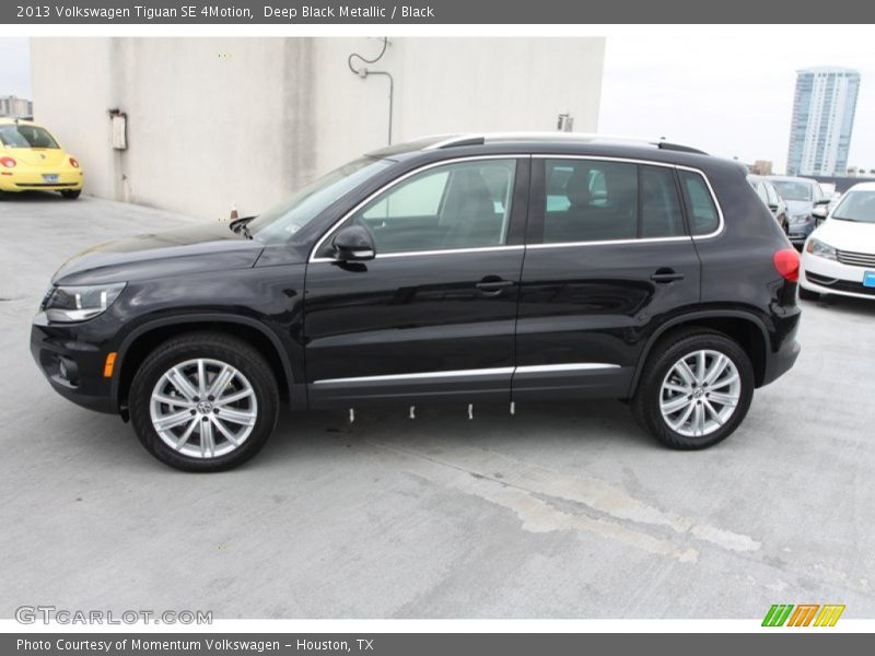 Deep Black Metallic / Black 2013 Volkswagen Tiguan SE 4Motion