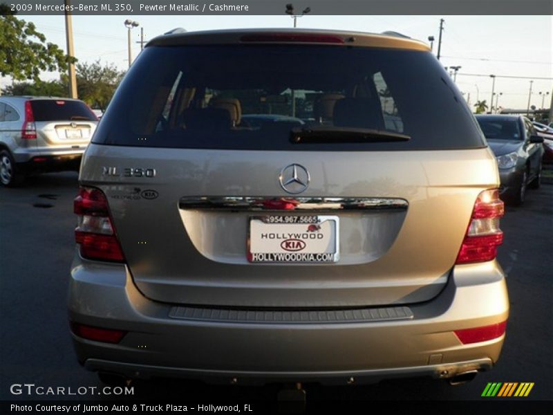 Pewter Metallic / Cashmere 2009 Mercedes-Benz ML 350