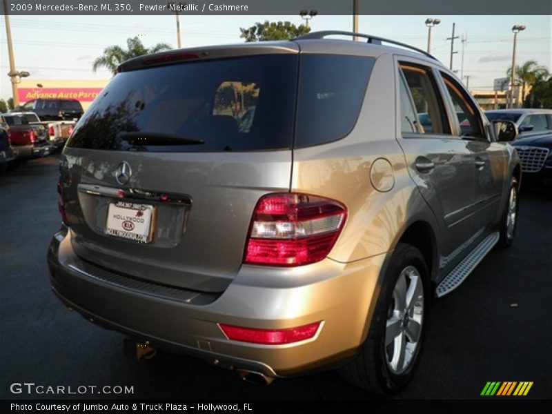 Pewter Metallic / Cashmere 2009 Mercedes-Benz ML 350