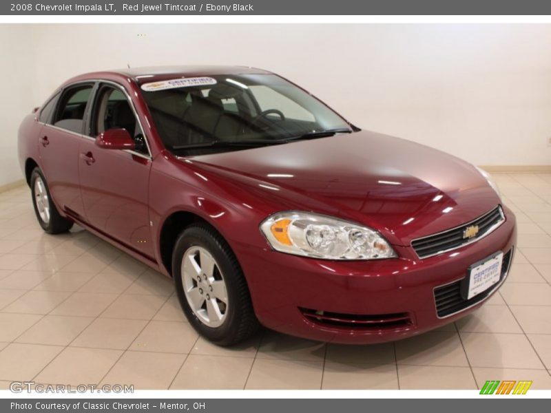 Red Jewel Tintcoat / Ebony Black 2008 Chevrolet Impala LT