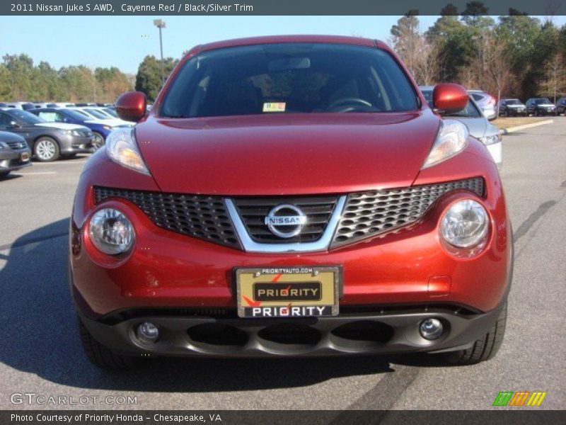 Cayenne Red / Black/Silver Trim 2011 Nissan Juke S AWD