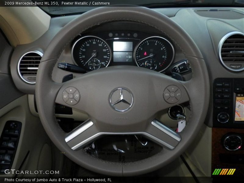 Pewter Metallic / Cashmere 2009 Mercedes-Benz ML 350