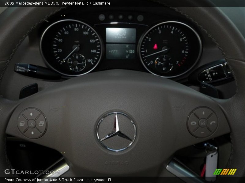 Pewter Metallic / Cashmere 2009 Mercedes-Benz ML 350