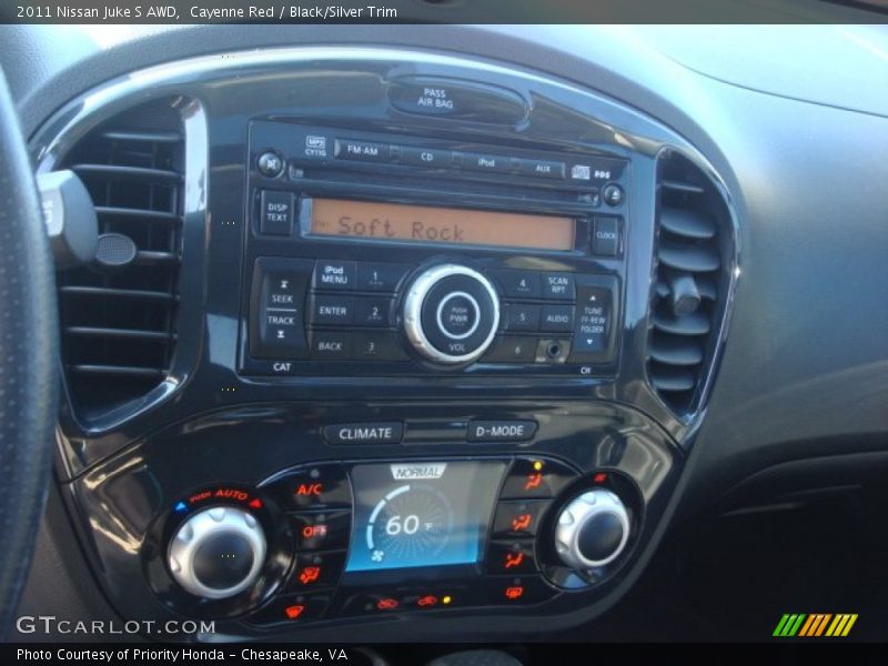 Cayenne Red / Black/Silver Trim 2011 Nissan Juke S AWD