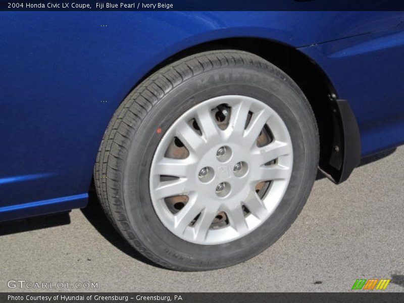 Fiji Blue Pearl / Ivory Beige 2004 Honda Civic LX Coupe