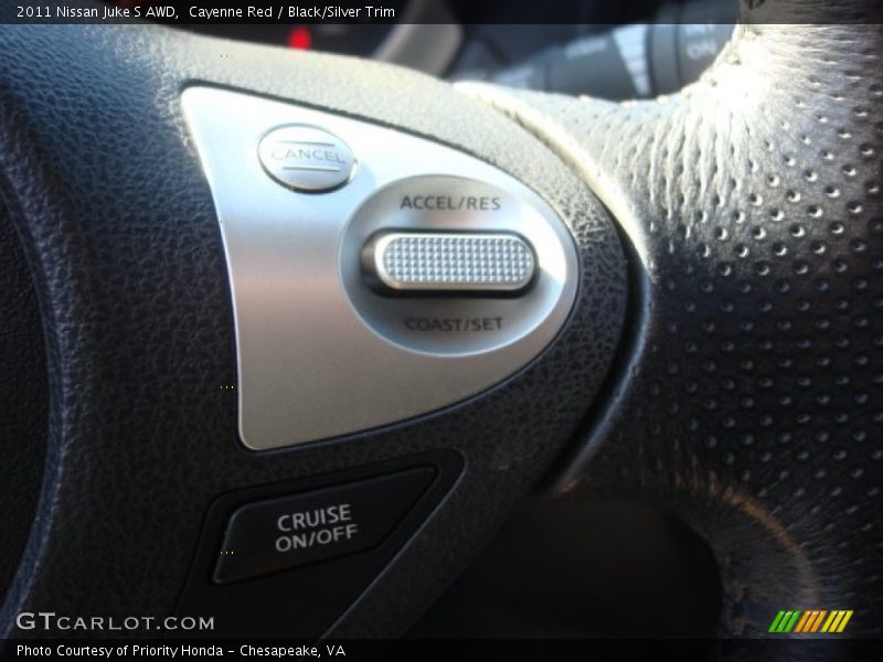 Cayenne Red / Black/Silver Trim 2011 Nissan Juke S AWD