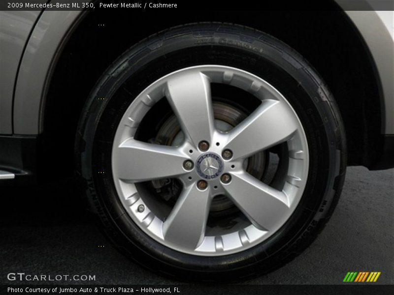 Pewter Metallic / Cashmere 2009 Mercedes-Benz ML 350
