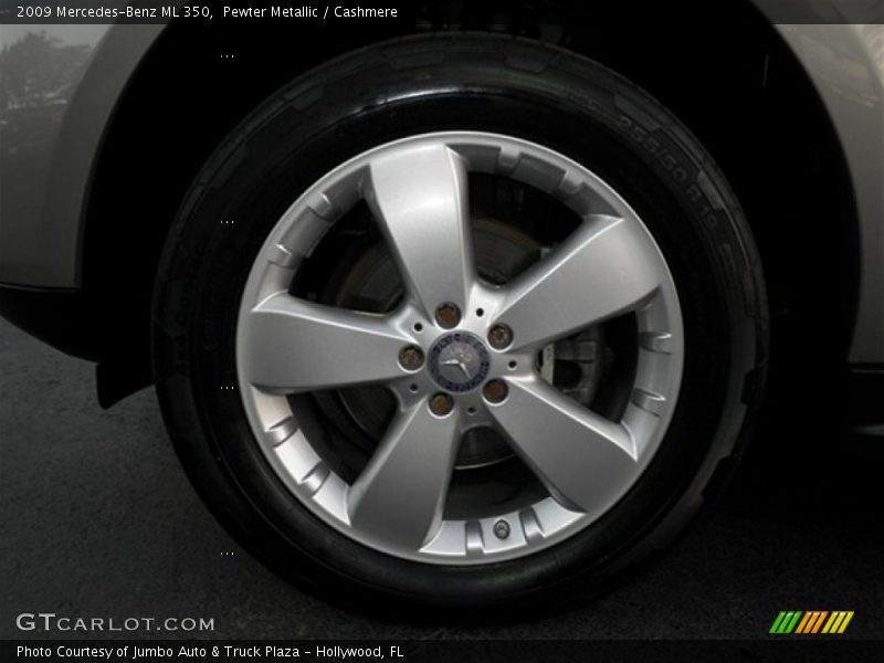 Pewter Metallic / Cashmere 2009 Mercedes-Benz ML 350