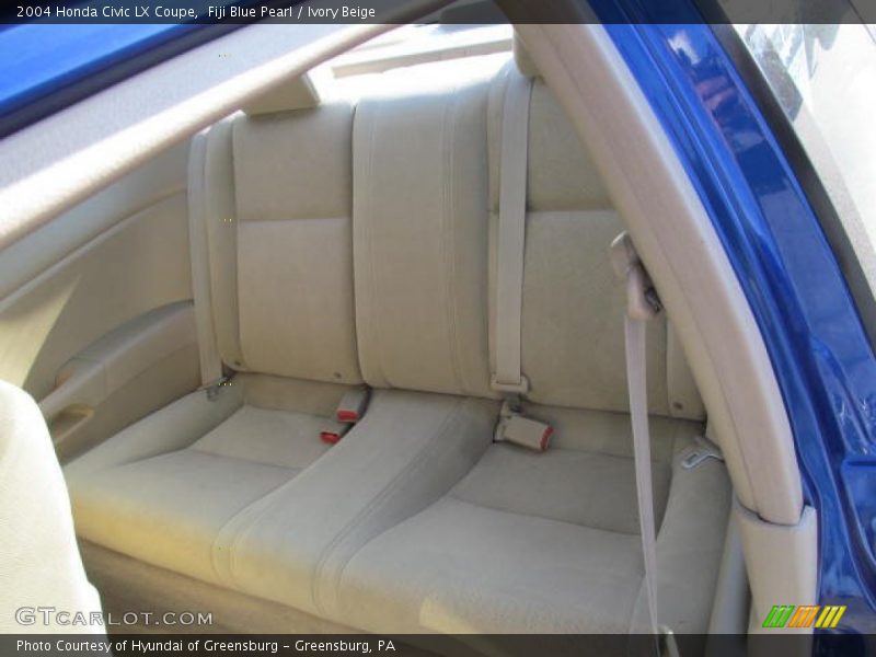 Fiji Blue Pearl / Ivory Beige 2004 Honda Civic LX Coupe