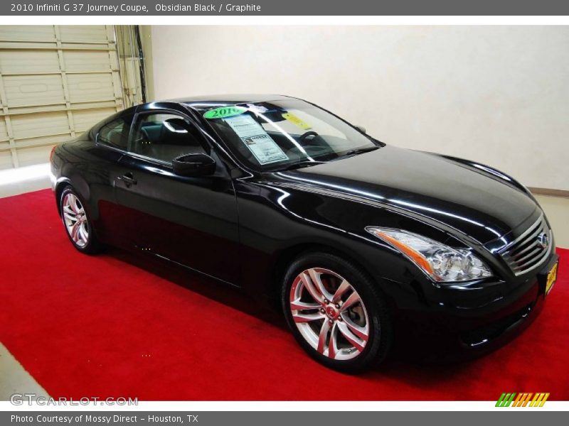 Obsidian Black / Graphite 2010 Infiniti G 37 Journey Coupe