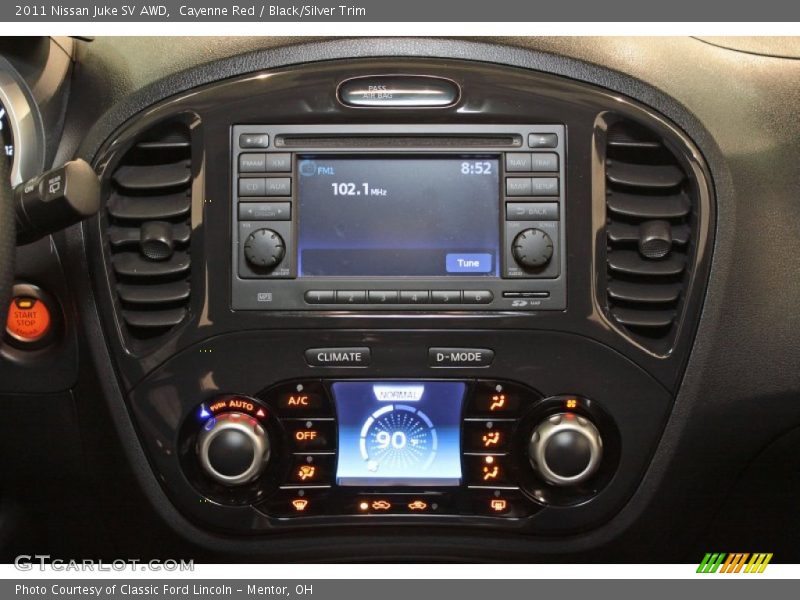 Cayenne Red / Black/Silver Trim 2011 Nissan Juke SV AWD