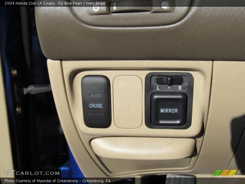 Fiji Blue Pearl / Ivory Beige 2004 Honda Civic LX Coupe