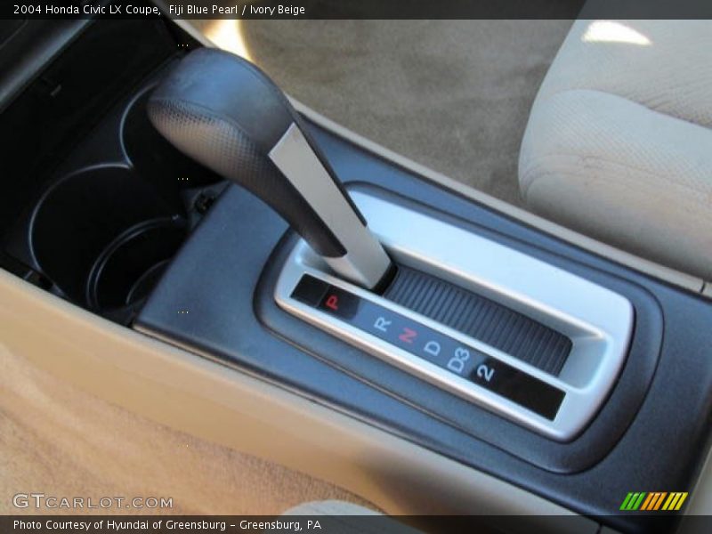 Fiji Blue Pearl / Ivory Beige 2004 Honda Civic LX Coupe